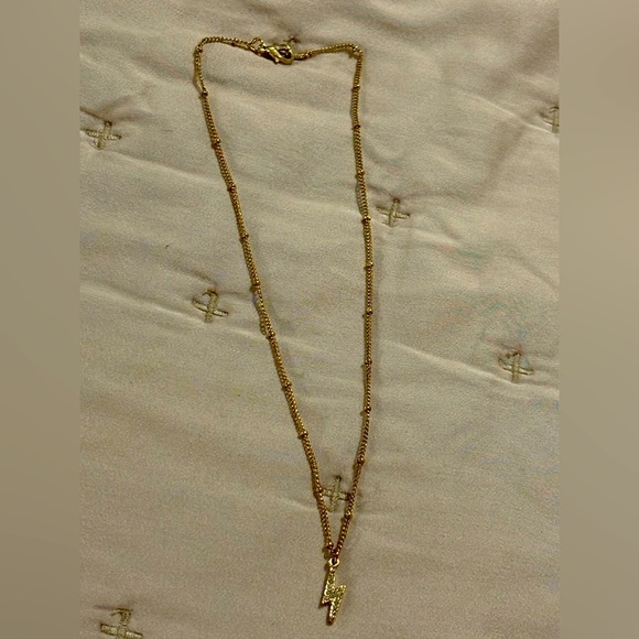Lightning bolt rhinestone necklace⚡️ - Picture 1 of 5